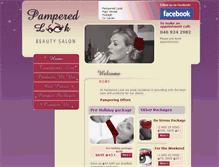 Tablet Screenshot of pamperedlook.com